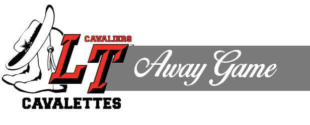 The Lake Travis Cavalette logo next to the words "Away Game"