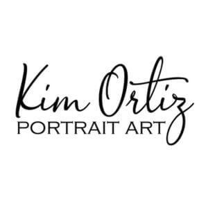 Kim ortiz portrait art logo