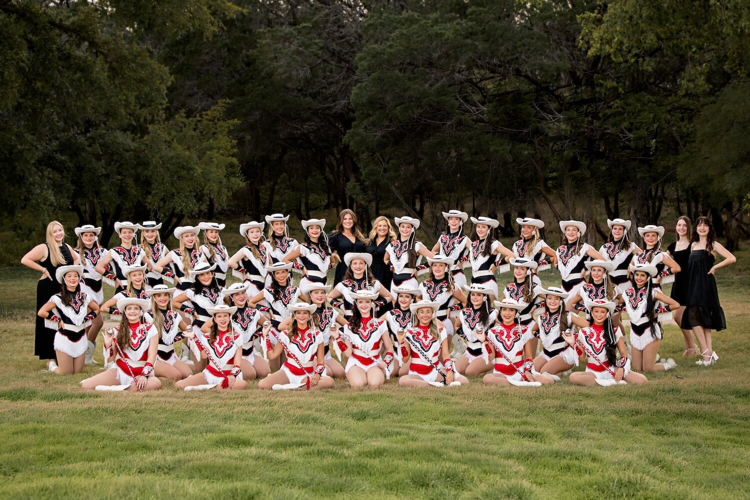Dance team members in costume