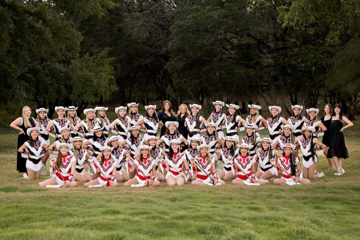 Dance team members in costume